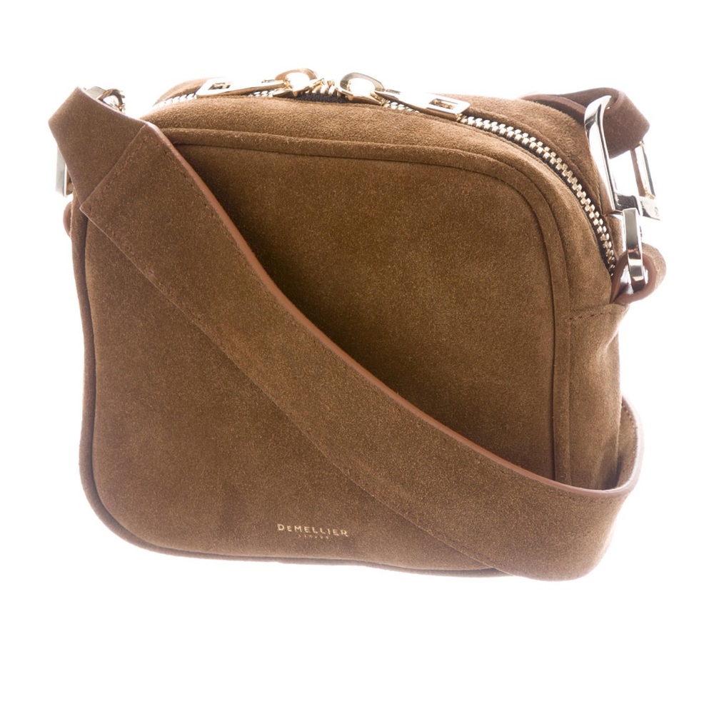 DeMellier Brown Suede Crossbody Bag